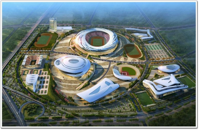 大连体育场10万平米ETFE膜结构幕墙形似“足球表面”第二个水立方
